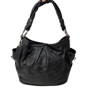 EUC Coach Black Leather Handbag